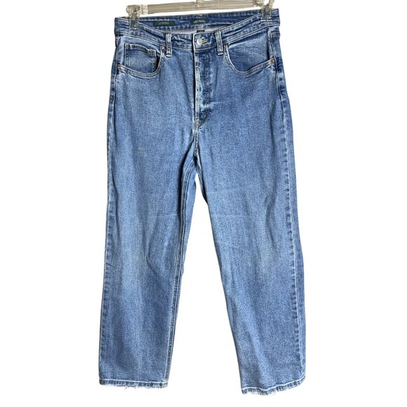 wild fable Denim - Wild Fable Jeans High Rise Straight Crop 26" Inseam Blue Comfy Relaxed Womens 8
